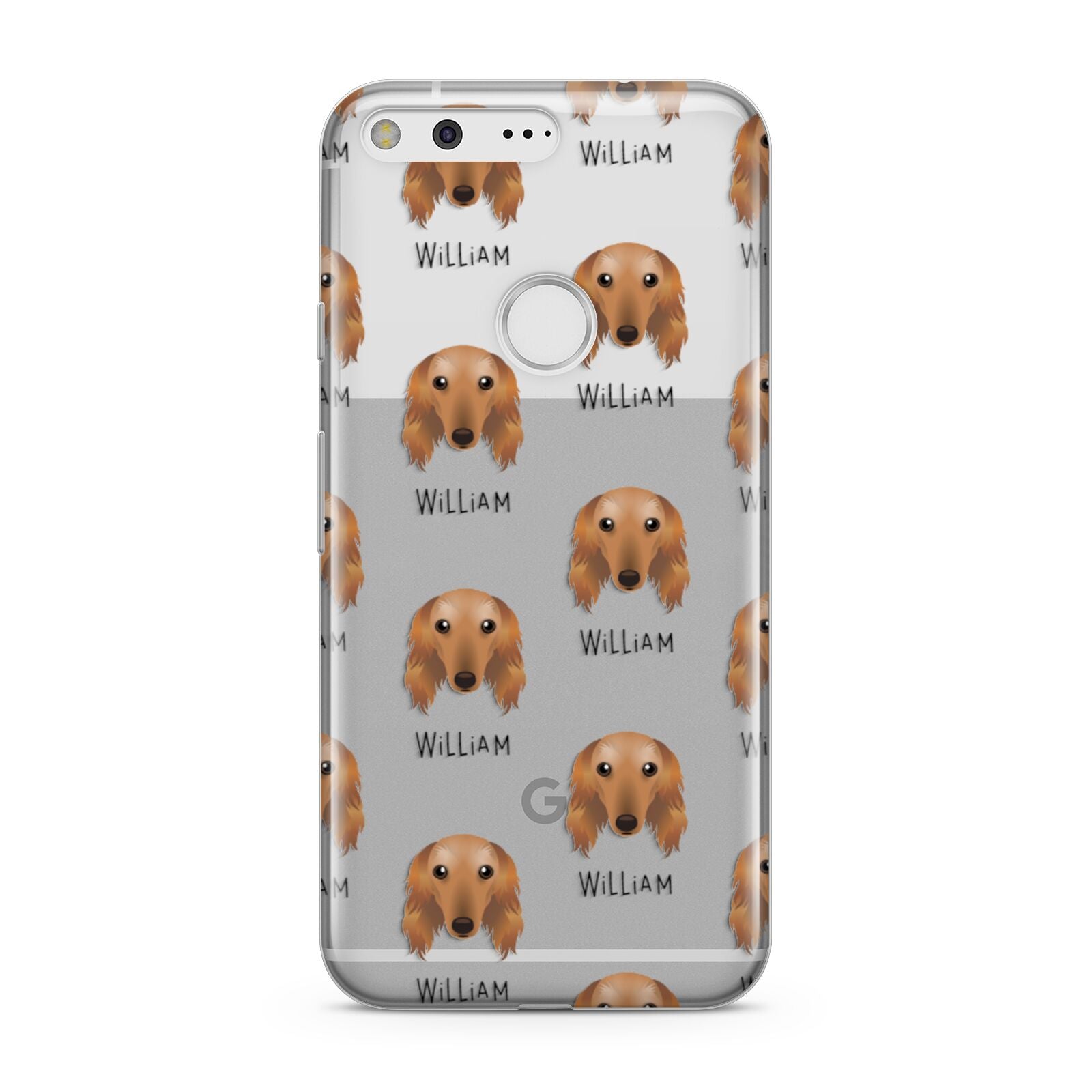 Saluki Icon with Name Google Pixel Case