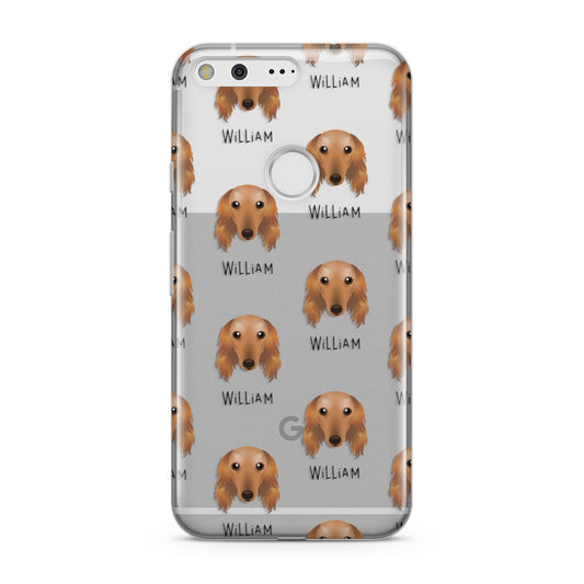 Saluki Icon with Name Google Pixel Case