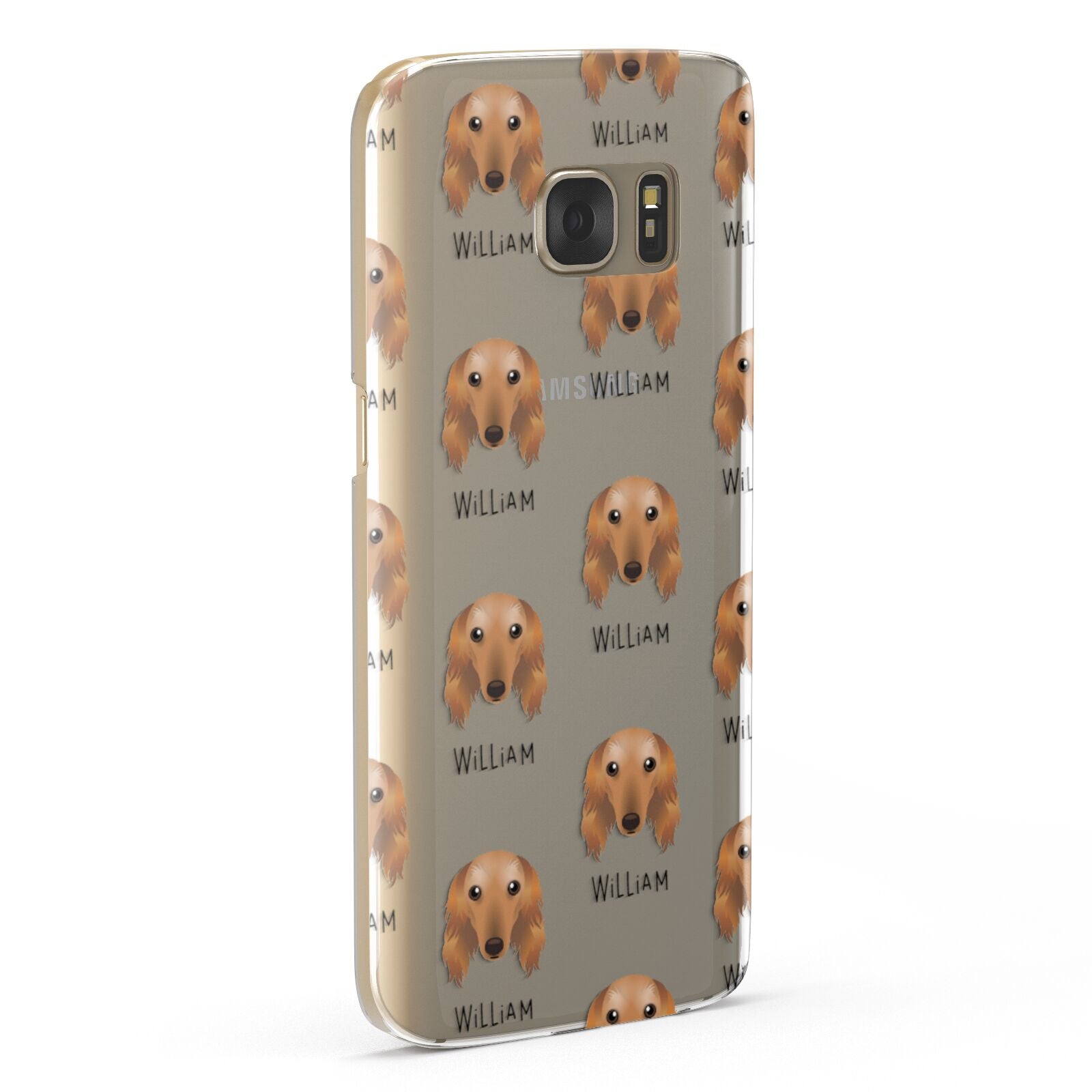 Saluki Icon with Name Samsung Galaxy Case Fourty Five Degrees