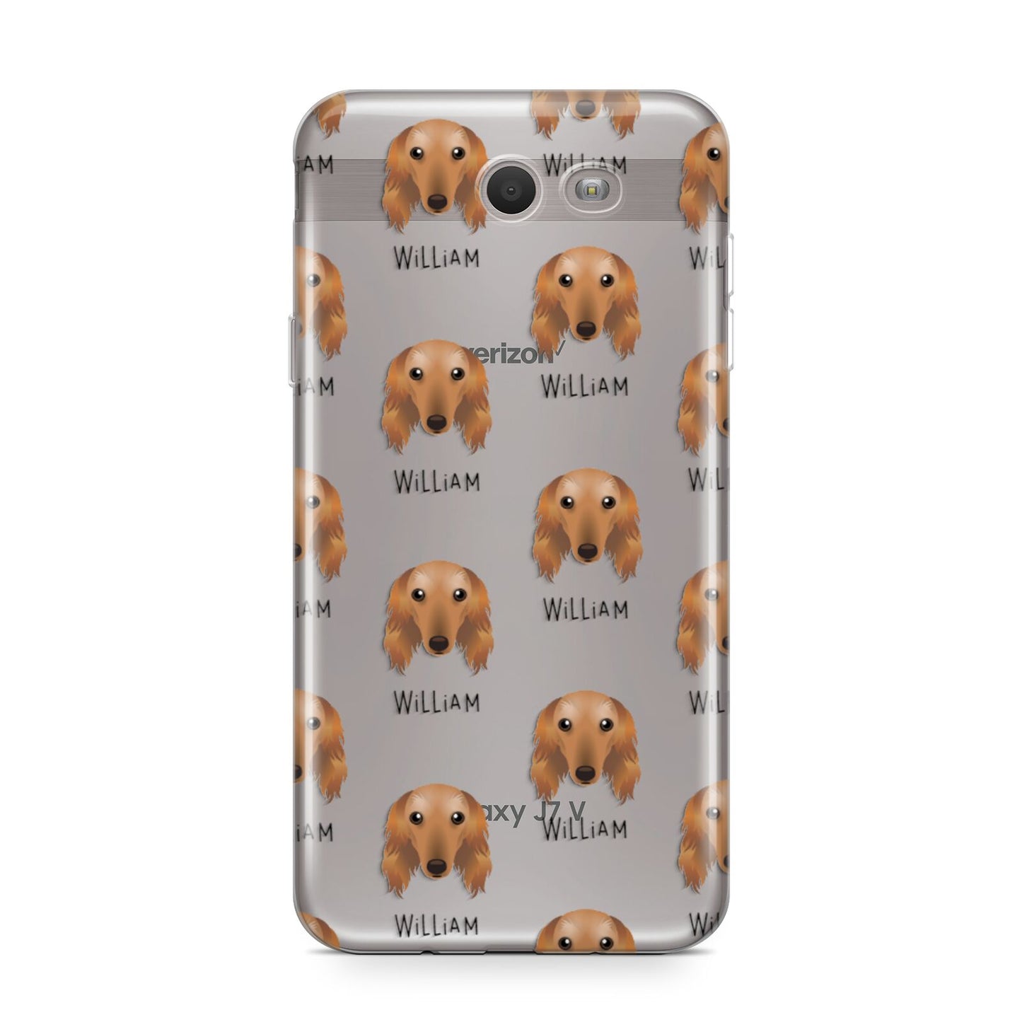 Saluki Icon with Name Samsung Galaxy J7 2017 Case