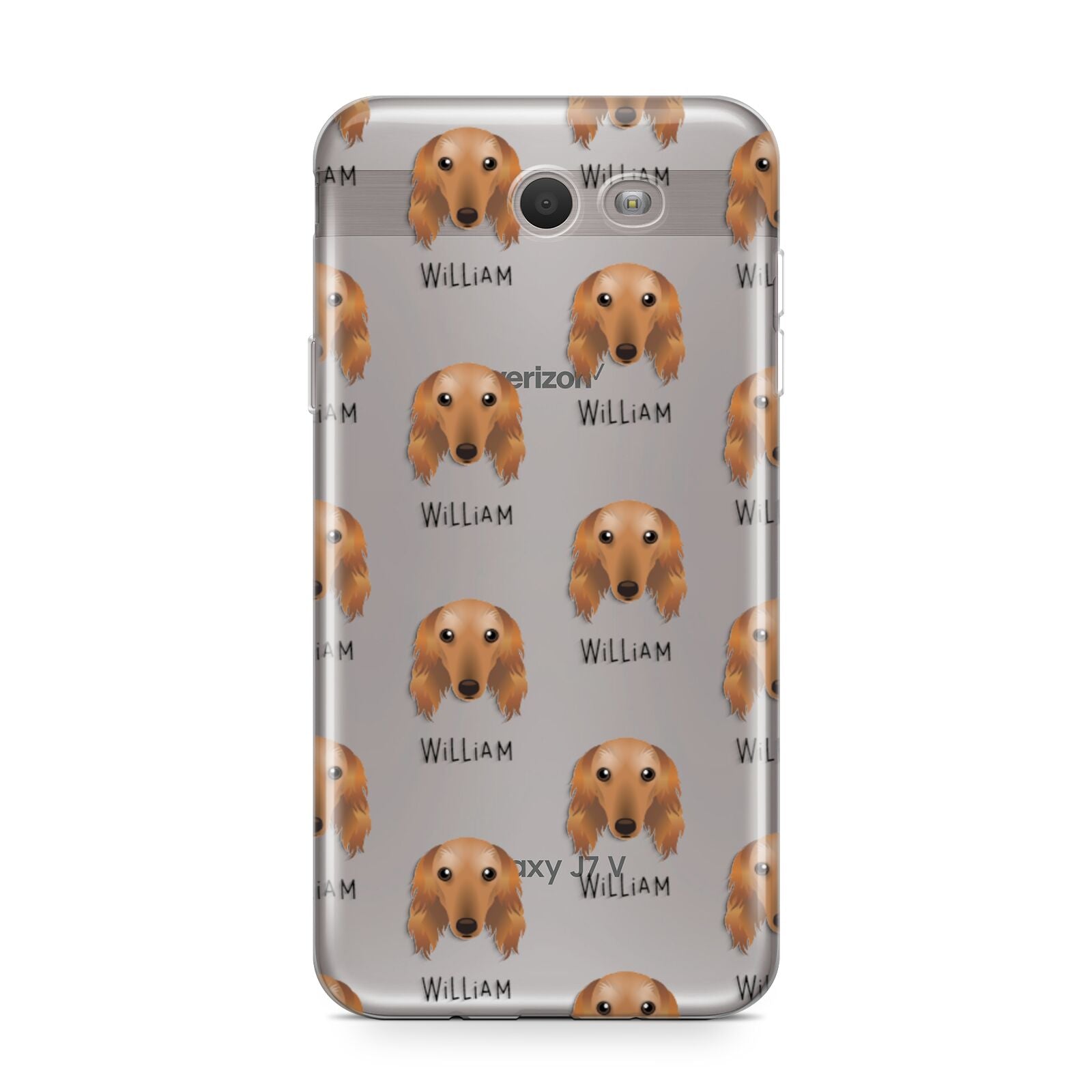 Saluki Icon with Name Samsung Galaxy J7 2017 Case