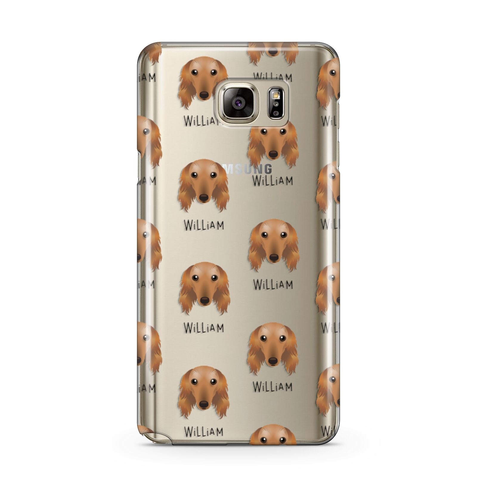 Saluki Icon with Name Samsung Galaxy Note 5 Case