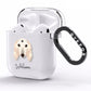 Saluki Personalised AirPods Clear Case Side Image