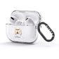 Saluki Personalised AirPods Glitter Case 3rd Gen Side Image