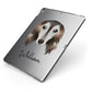 Saluki Personalised Apple iPad Case on Grey iPad Side View