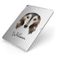 Saluki Personalised Apple iPad Case on Silver iPad Side View