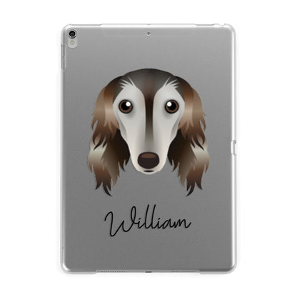 Saluki Personalised Apple iPad Silver Case