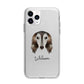 Saluki Personalised Apple iPhone 11 Pro Max in Silver with Bumper Case