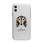 Saluki Personalised Apple iPhone 11 in White with Bumper Case