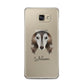 Saluki Personalised Samsung Galaxy A5 2016 Case on gold phone