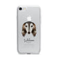 Saluki Personalised iPhone 7 Bumper Case on Silver iPhone