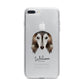 Saluki Personalised iPhone 7 Plus Bumper Case on Silver iPhone