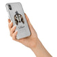 Saluki Personalised iPhone X Bumper Case on Silver iPhone Alternative Image 2