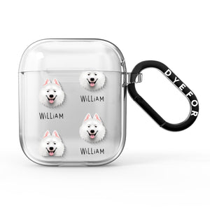 Samoyed Icon with Name AirPods Case