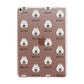 Samoyed Icon with Name Apple iPad Rose Gold Case