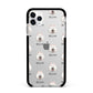 Samoyed Icon with Name Apple iPhone 11 Pro Max in Silver with Black Impact Case