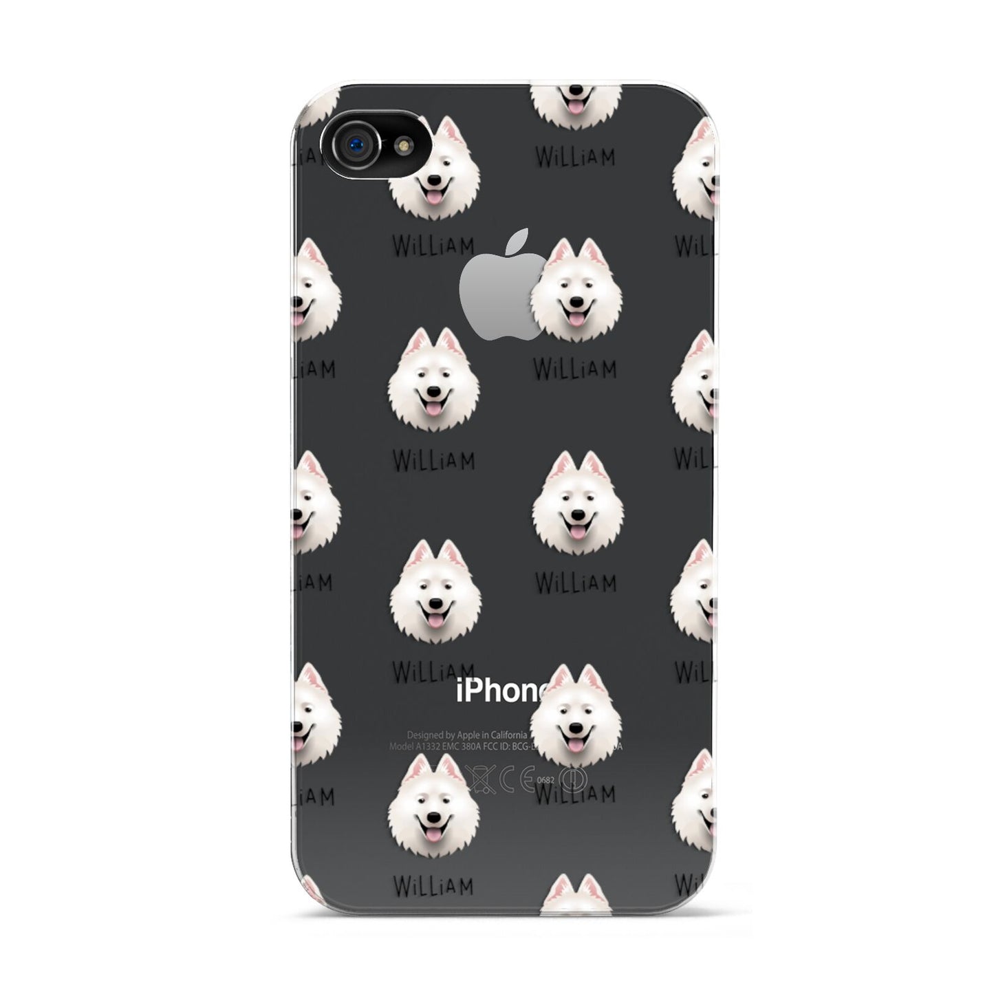 Samoyed Icon with Name Apple iPhone 4s Case