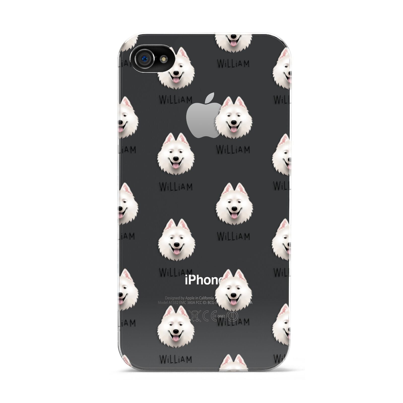 Samoyed Icon with Name Apple iPhone 4s Case