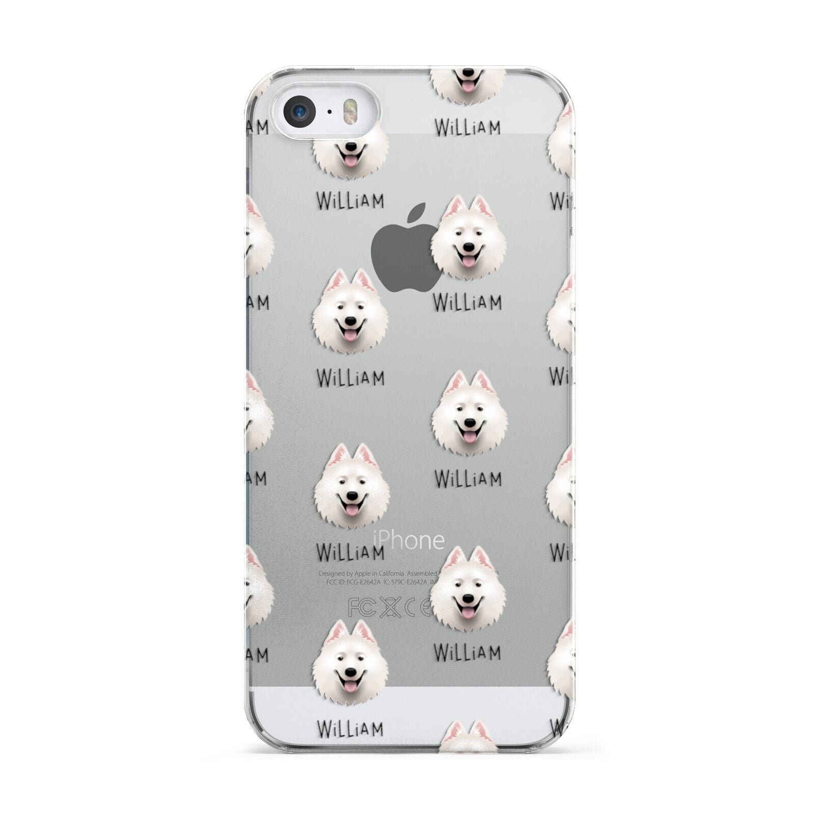 Samoyed Icon with Name Apple iPhone 5 Case