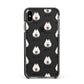 Samoyed Icon with Name Apple iPhone Xs Max Impact Case Black Edge on Black Phone