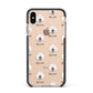 Samoyed Icon with Name Apple iPhone Xs Max Impact Case Black Edge on Gold Phone