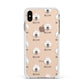 Samoyed Icon with Name Apple iPhone Xs Max Impact Case White Edge on Gold Phone