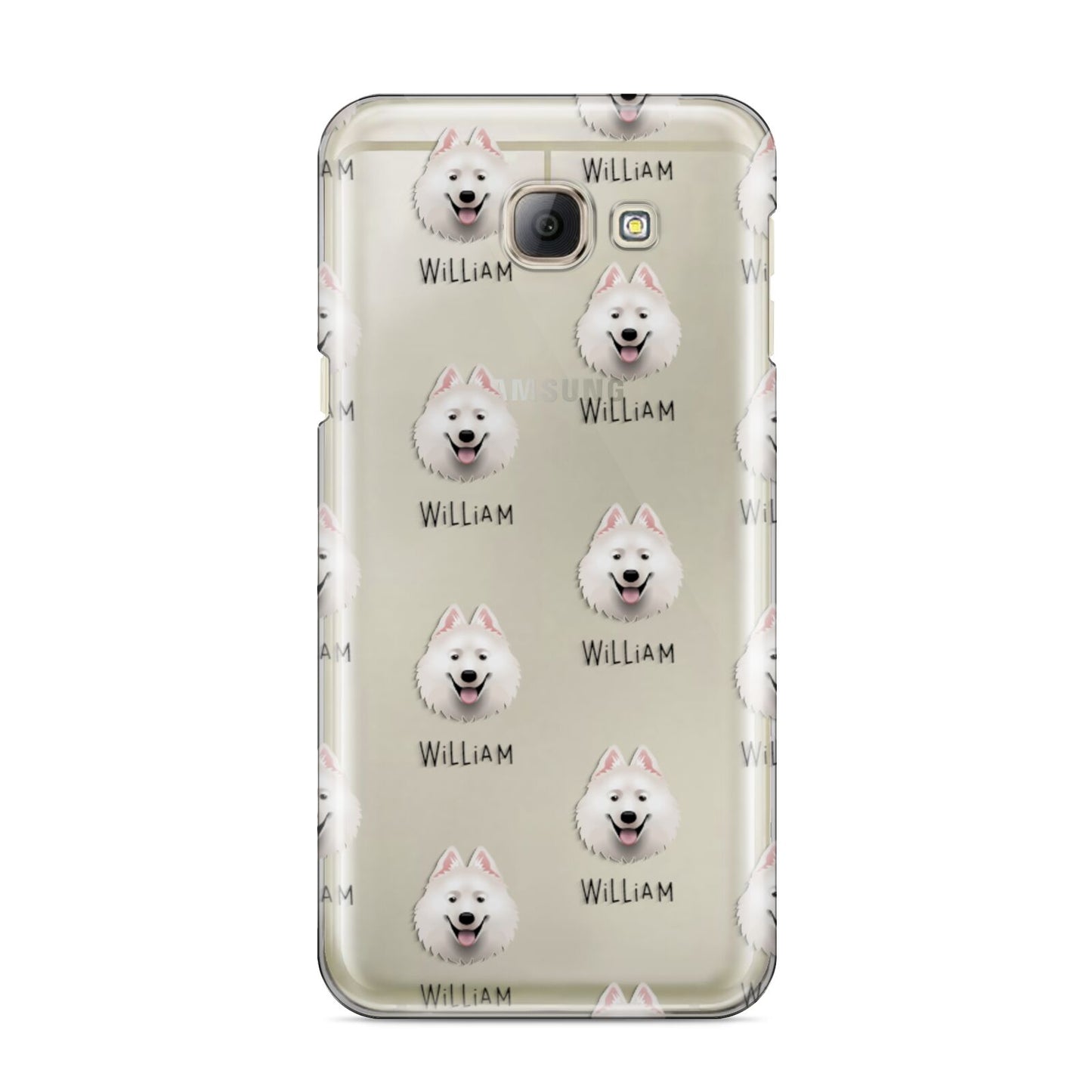 Samoyed Icon with Name Samsung Galaxy A8 2016 Case