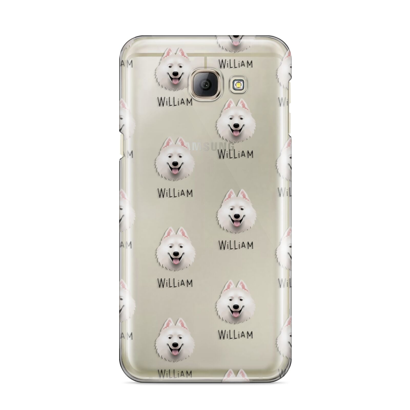 Samoyed Icon with Name Samsung Galaxy A8 2016 Case