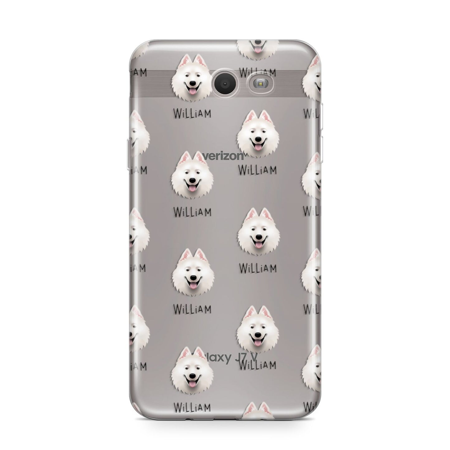 Samoyed Icon with Name Samsung Galaxy J7 2017 Case