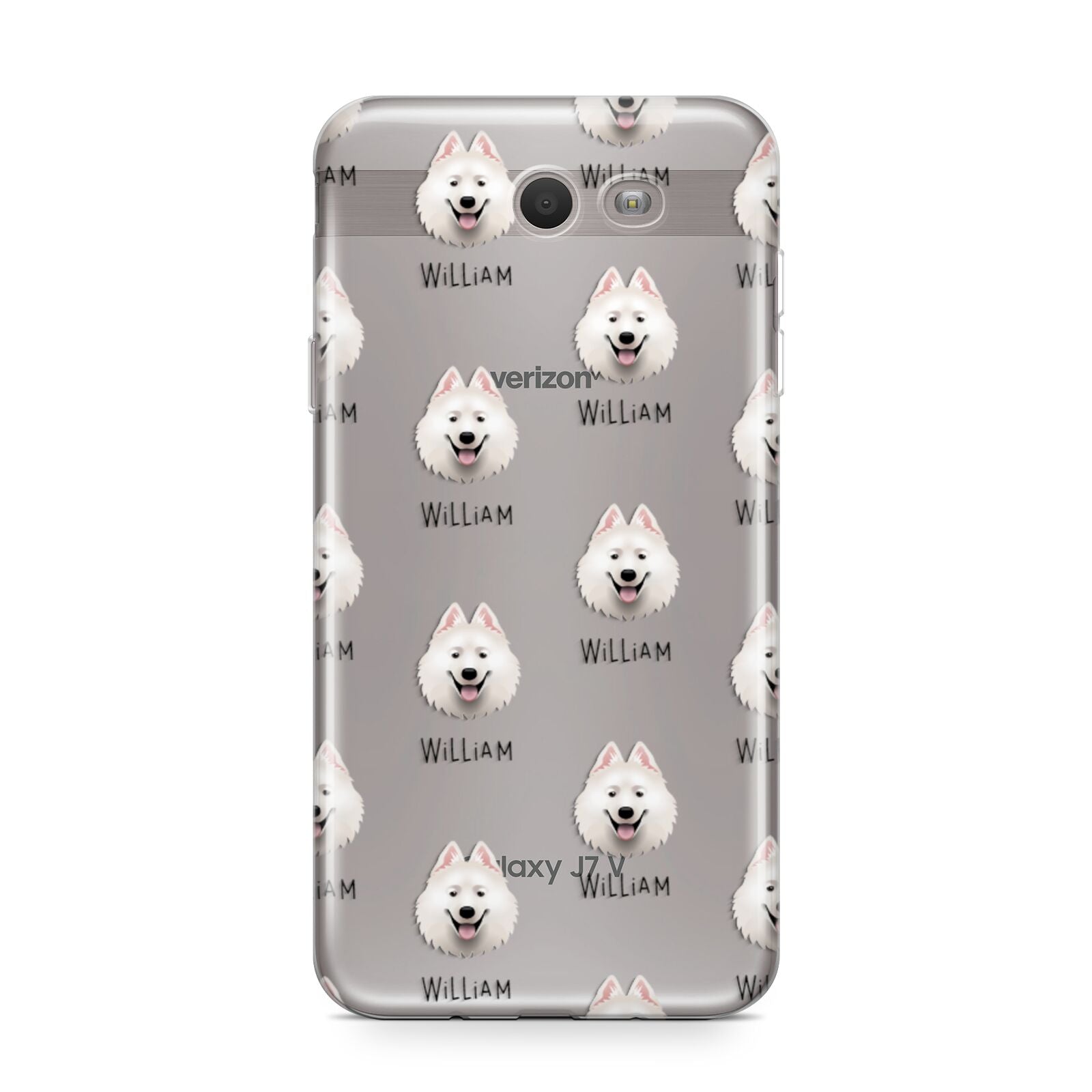 Samoyed Icon with Name Samsung Galaxy J7 2017 Case