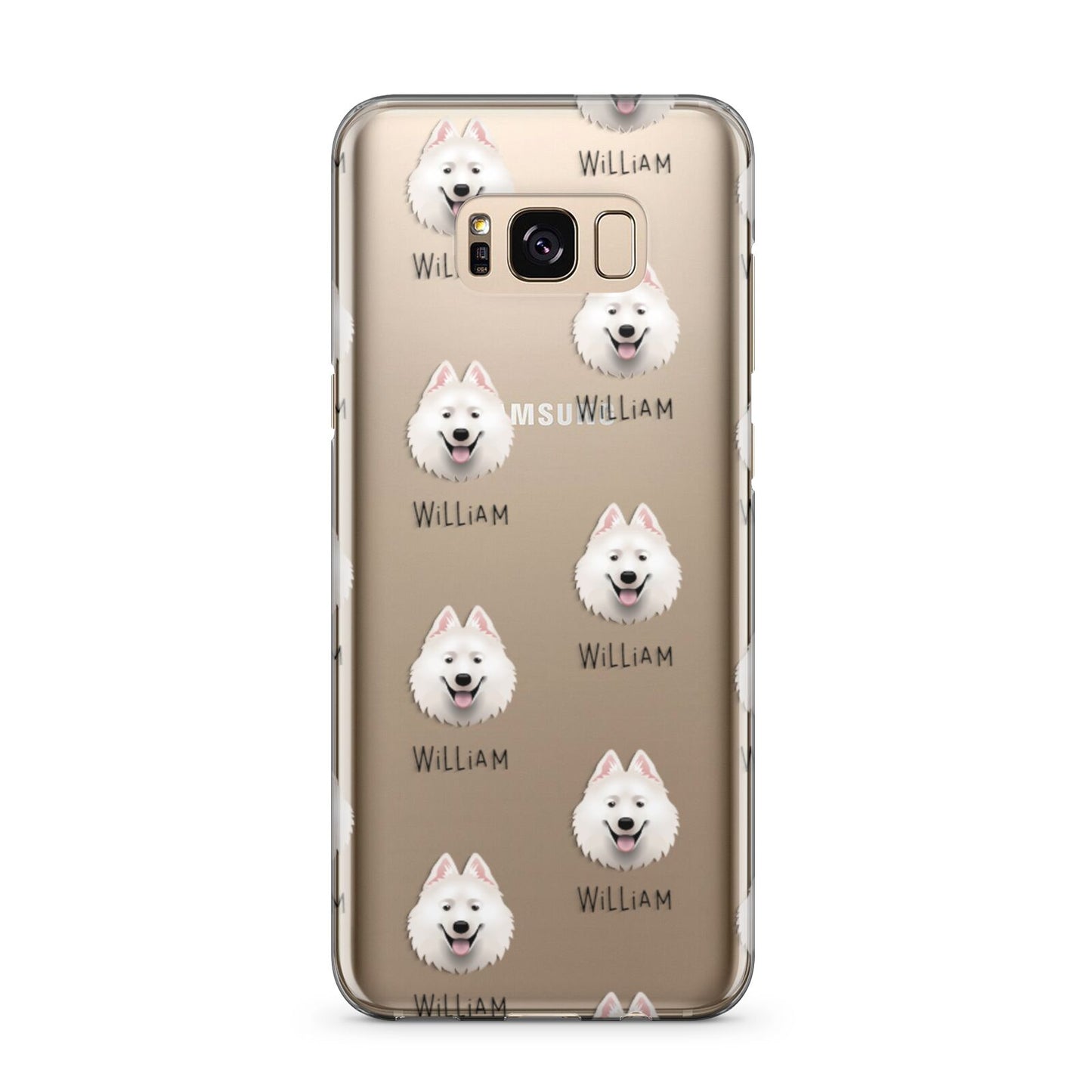 Samoyed Icon with Name Samsung Galaxy S8 Plus Case