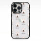 Samoyed Icon with Name iPhone 13 Pro Black Impact Case on Silver phone