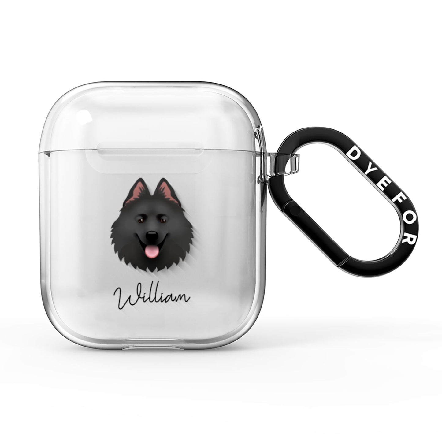 Samoyed Personalised AirPods Clear Case