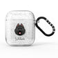 Samoyed Personalised AirPods Glitter Case