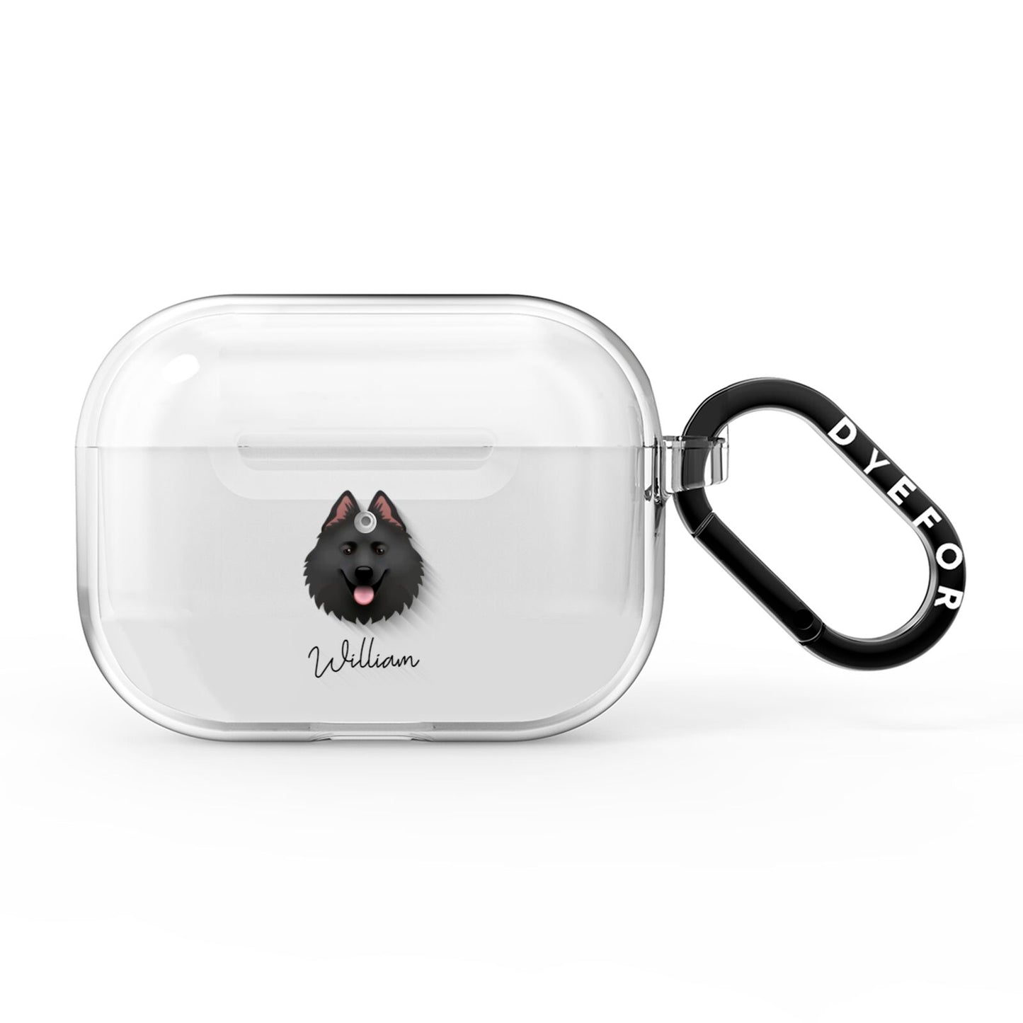 Samoyed Personalised AirPods Pro Clear Case