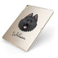 Samoyed Personalised Apple iPad Case on Gold iPad Side View