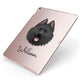 Samoyed Personalised Apple iPad Case on Rose Gold iPad Side View