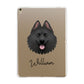 Samoyed Personalised Apple iPad Gold Case