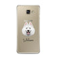 Samoyed Personalised Samsung Galaxy A3 2016 Case on gold phone