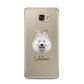 Samoyed Personalised Samsung Galaxy A5 2016 Case on gold phone