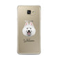 Samoyed Personalised Samsung Galaxy A7 2016 Case on gold phone