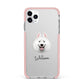Samoyed Personalised iPhone 11 Pro Max Impact Pink Edge Case