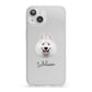 Samoyed Personalised iPhone 13 Clear Bumper Case