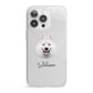 Samoyed Personalised iPhone 13 Pro Clear Bumper Case