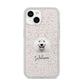 Samoyed Personalised iPhone 14 Glitter Tough Case Starlight