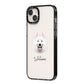Samoyed Personalised iPhone 14 Plus Black Impact Case Side Angle on Silver phone