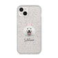 Samoyed Personalised iPhone 14 Plus Glitter Tough Case Starlight