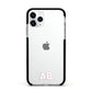 Sans Serif Initials Apple iPhone 11 Pro in Silver with Black Impact Case