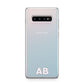 Sans Serif Initials Samsung Galaxy S10 Plus Case