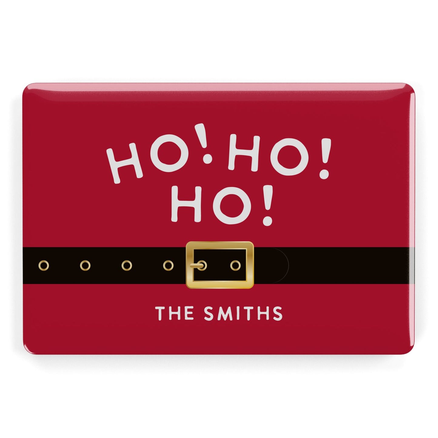 Santa Belt Personalised Apple MacBook Case